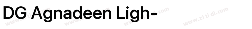 DG Agnadeen Ligh字体转换